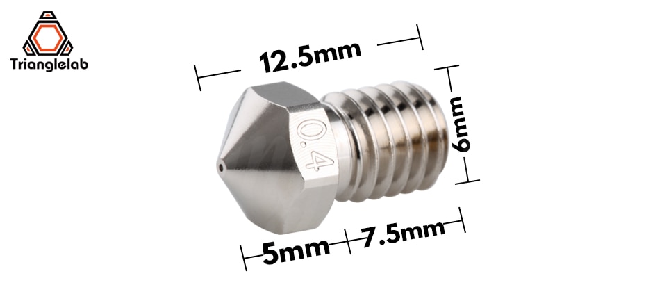 All Metal Hotend for Bambu Lab (incl. Plated Copper Nozzle) 0.4 mm